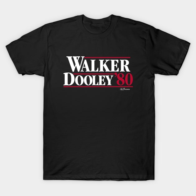 Walker & Dooley '80 (BLACK) T-Shirt by LePossum